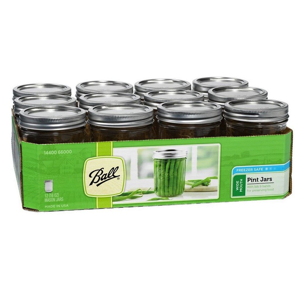入れ物MAXImボール Amazon.com: Ball 66000 1 Pint Wide Mouth Can Or Freeze Canning